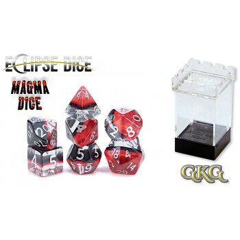 Eclipse Dice - Magma (7 Dice Set)