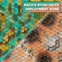 BattleTech Neoprene Battle Mat Tukayyid Racice River...