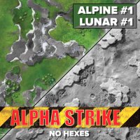 BattleTech Neoprene Battle Mat Alpha Strike Alpine/Lunar...