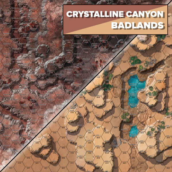 BattleTech Neoprene Battle Mat Alien Worlds Crystalline Canyon/Badlands (35800S)