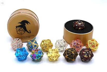 Quests Reward Mystery Dice Hollow Metal D20