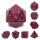 Magic Flame Red RPG Dice Set (7)