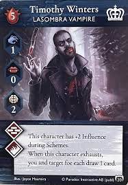 Vampire The Masquerade Rivals ECG Timothy Winters Promo Card