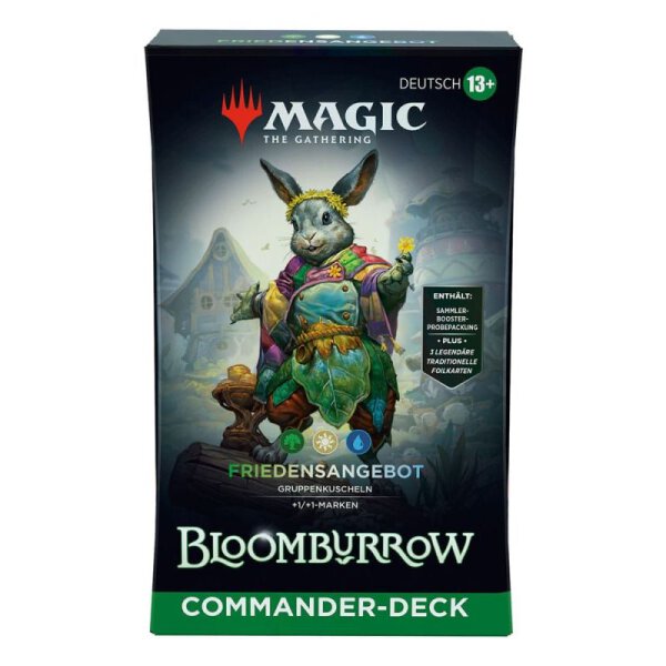 MTG - Bloomburrow Commander Deck: Friedensangebot (Gr&uuml;n-Wei&szlig;-Blau) - (Deutsch)