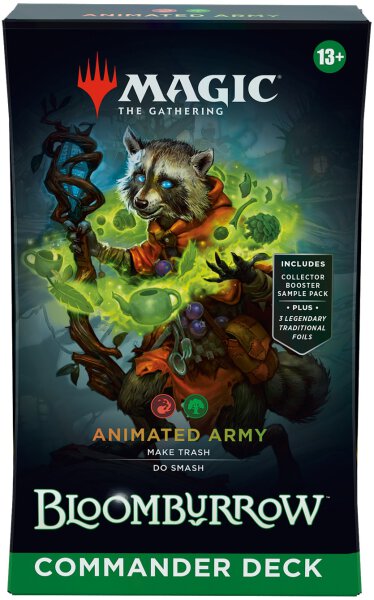 MTG - Bloomburrow Commander Deck: Animated Army (Red, Green) - (English)