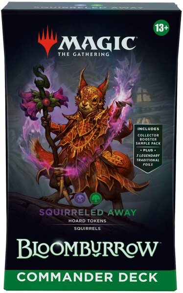 MTG - Bloomburrow Commander Deck Squirreled Away (Black-Green) - (English)