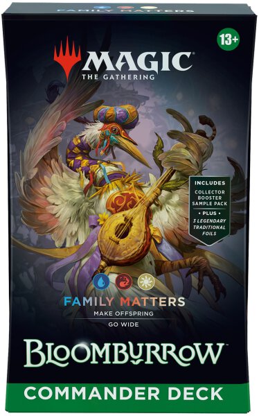 MTG - Bloomburrow Commander Deck: Family Matters (Blue-Red-White) - (English)