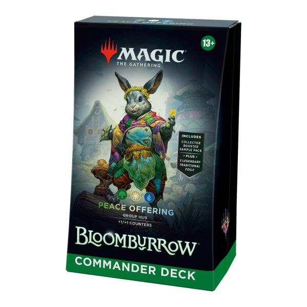 MTG - Bloomburrow Commander Deck: Peace Offering (Green-White-Blue) - (English)