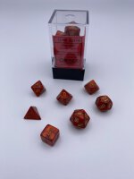 Scarab&reg; Mini-Polyhedral Scarlet&trade;/gold 7-Die Set