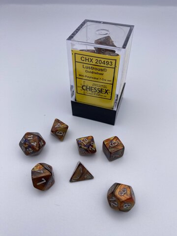 Lustrous&reg; Mini-Polyhedral Gold/silver 7-Die set