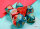 Gemini&reg; Mini-Polyhedral Red-Teal/gold 7-Die Set