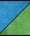 Battlemat&trade; 1&rdquo; Reversible Blue-Green Hexes (23&frac12;&rdquo; x 26&rdquo; Playing Surface)