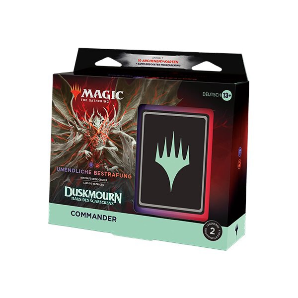 MTG - Duskmourn: Haus des Schreckens - Unendliche Bestrafung (Schwarz, Rot) Commander Deck