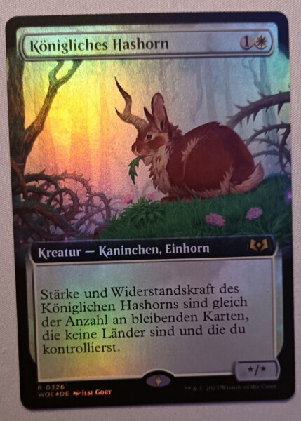 MTG K&ouml;nigliches Hashorn - Borderless FOIL (deutsch) - Wildnis von Eldraine