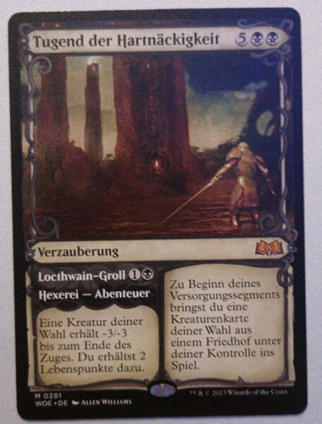 MTG Tugend der Hartn&auml;ckigkeit/Locthwain-Groll (deutsch) - Wildnis von Eldraine