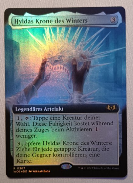 MTG Hyldas Krone des Winters - Borderless FOIL (deutsch) - Wildnis von Eldraine