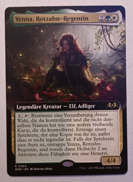 MTG Yenna, Rotzahn-Regentin - Borderless (deutsch) - Wildnis von Eldraine