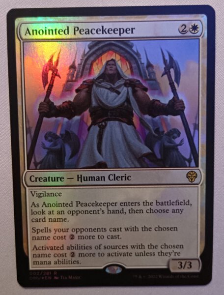 MTG Anointed Peacekeeper - FOIL (english) - Dominaria United