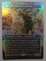 MTG Beza, the Bounding Spring - Borderless FOIL -...