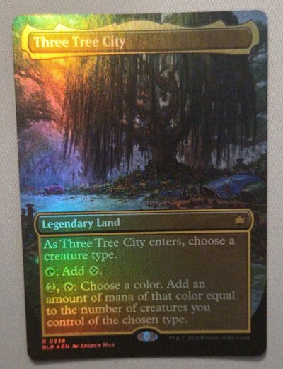 MTG Three Tree City - Borderless FOIL - (english) - Bloomburrow