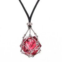 Removeable D20 Dice Holder Necklace with Random Sharp...